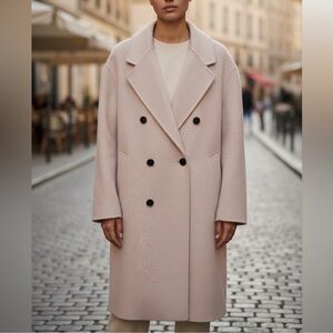 Cashmere MAX Mara Max Simple Double Breasted Light Coat With Pockets,
$398 $500
